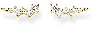 Thomas Sabo Boucles d'oreilles grimpeur d'oreille pierres blanches argent plaqué or H2157-414-14