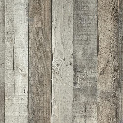 ConCus-T Papier peint effet bois 44,5 x 300 cm autocollant en vinyle imperméable pour décoration murale ou mise à niveau de meubles