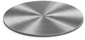 höfats - BOWL 57 Deckel - Abdeckung für Feuerschale um Funkenflug zu vermeiden - rutschsicher und wackelfest, gewölbter Deckel verhindert Wasseransammlung - aus gebürstetem Edelstahl