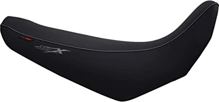 Moto Discovery Funda de Asiento Compatible con Yamaha XT660X 2004-2015 Color Negro con Costuras en Gris Claro (E)