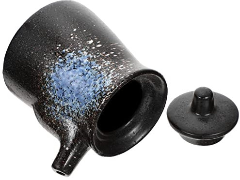 Luxshiny Dispenser Per Salsa Ceramica Giapponese Contenitore Per e Aceto Design Elegante e Pratico Per Cucina Per Condimenti e Salse Facile Da Pulire e