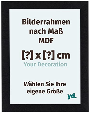 Your Decoration Bilderrahmen nach Maß | MDF Bilderrahmen mit Acrylglas | entspiegelt | Individuelle Gestaltung des Bilderrahmens | Como