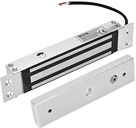 Elektromagnet Schloss DC12V 180kg, Elektrisch Magnetschloss Türschloss Elektro Einsteckschloss Schiebetür Schloss Elektromagnetisches Schloss, für Elektronische Tür Zutrittskontro