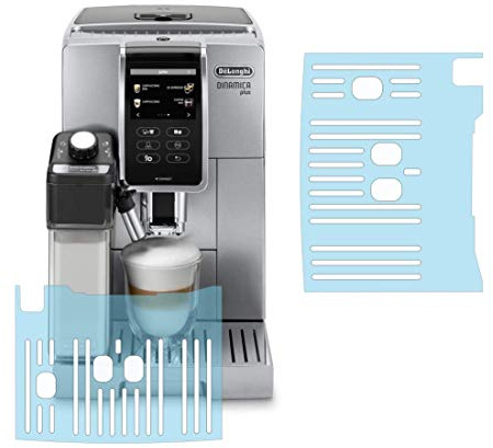 3 x Schutzfolie passend für DeLonghi Dinamica | 356.57 | 356.77 | 370.70 | 370.85 | 370.95 | 370.95 | 376.95 | 353.75 | 352.57 | 352.75 | 350.50 | 350.55 | 350.75 | 350.85 | Abtropfblech|Tassenablage