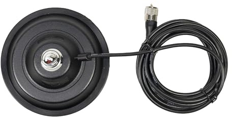 Der Magnetfuß PNI 145/DV 145 mm enthält 4 m Kabel und Stecker PL259