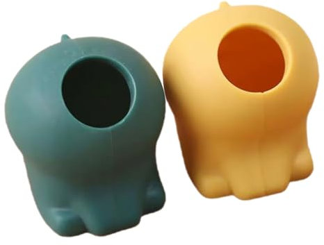 Garneck 2pcs Silicone Egg Yolk Separator Cartoon Egg Separator Kitchen Gadgets Baking Tools for Yolk Divider Extractor