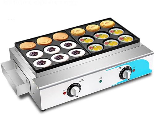 YZRDCXM Egg Bite Maker for Breakfast Bites,Commercial Omelette Machine,Electric Heating Red Bean Cake Machine,Versatile Multi-Grill for Fluffy Omelettes, Chicken, Salmon, Hot Sandwiches,18 Holes