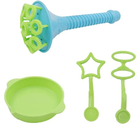 ANCLLO Soffiatore per Bolle per Adulti, Creatore di Bolle a Forma di Tromba Vassoio Rotondo Creatore di Bolle, Creatore di Bolle Riutilizzabile, per Feste, All'aperto, Sorprese