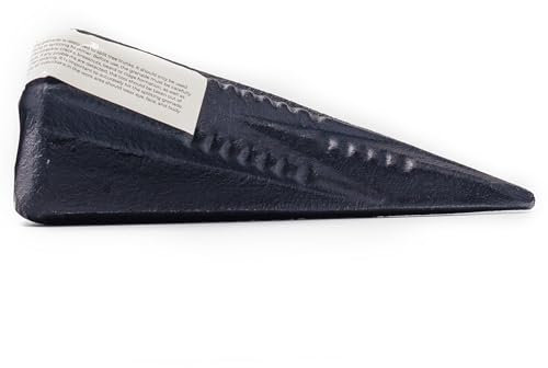 KOVA® 1x Spaltgranate 1,6kg Massiver Spaltkeil in Keil-Kreuzform aus Spezialstahl für Holzspaltung Holz Spaltaxt Spalthammer Holzspalter Drehspaltkeil Drehkeil Fällkeil SCHWARZ