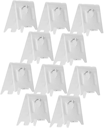 SOESFOUFU 10pcs Refrigerator Shelf Clips of Stainless Steel Freezer Shelf Support Clips for Easy Installation and Secure Fit
