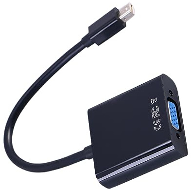 jojofuny Convertitore Adattatore Mini a Vga Con Supporto 1080p, Scheda Grafica Esterna Senza Alimentazione, Per Monitor e Proiettori Vga Alte Prestazioni, Compatibile Pc e Laptop