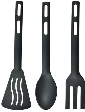 Set Di Utensili Da Cucina In Nylon, Set Cucchiaio E Spatola Da Cucina,Cucchiaio Da Cottura Resistente Al Calore A 446 °F, Giratore A Slot | Utensili Da Cucina, Design Portabl