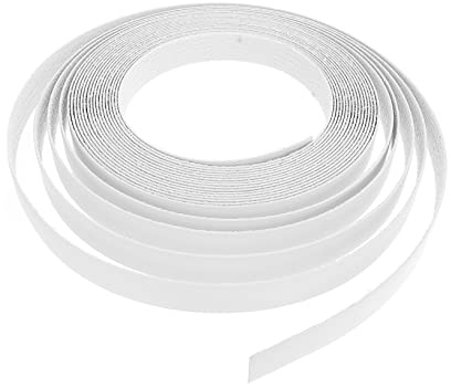 Bande Adhésive pour Chants de Meubles Pvc Blanc 2cm X 10 M | Thermofusible, Finition Lisse, Forte Adhérence, Nettoyage Facile, pour Meubles et Placards