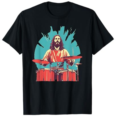 Costume de musique Believer Drums pour Jésus et les amateurs de rock T-Shirt
