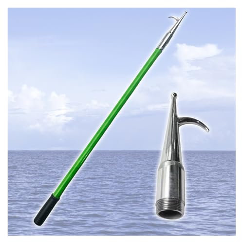 JYHHCYS bootshaken Bootshakenstange, Leichtmetall-Bootshaken Zum Anlegen, Rettungshaken Wasserrettungsstange Wasserdicht Bootsanlegestange Mit Haken Aus Edelstahl 316, Bootszubehör(Long 2 m)