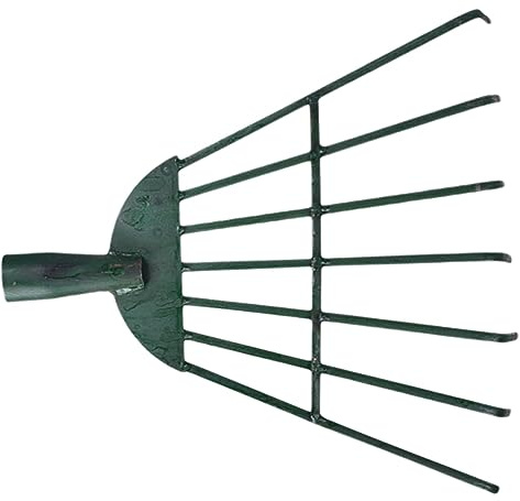 UPKOCH Rastrillo Hierro sin Mango Rastrillo Multiusos de Dientes para Jardín Suministros de Jardinería para Césped Artificial