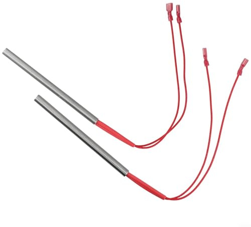 2 accenditori luminosi per stufe a pellet Nemaxx P6, P9, P12, kit di ricambio per griglie a pellet 9, 5 x 150 mm, 230 V, 300 W, asta riscaldante per stufa a pellet Nemaxx