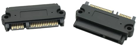 Bolwins Q05 SATA-kabel 7 + 15 stift – SATA III data- och strömkabel förlängning för HDD/SSD, kombiförlängning med robust kontakt och säker passform, lämplig för hårddiskhölje och datorer