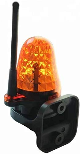 IDOR STORE Feu clignotant universel à LED, de 12 à 230 V, CA, CC avec antenne, pour l'automatisation des barres des portails de garage