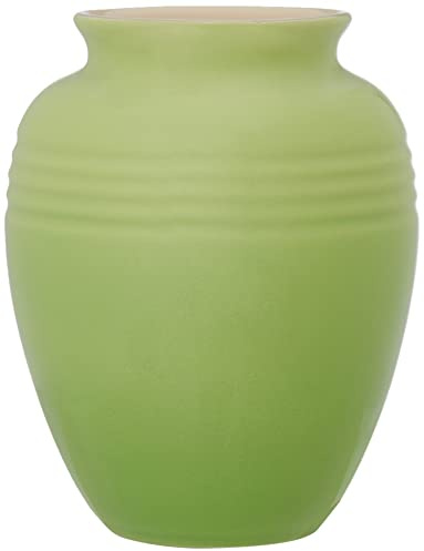 Le Creuset Vase en grès Classique, 1 litre, 12 x 12 x 14,8 cm, Vert (Palm)