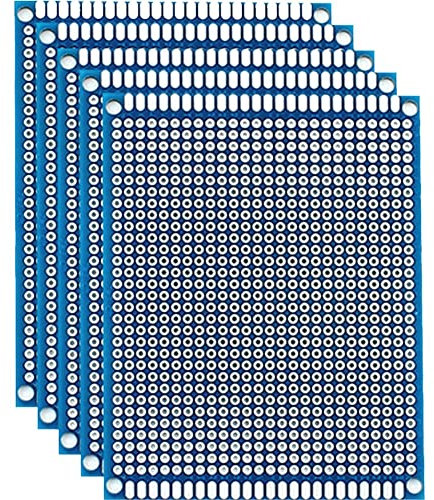 Danlai 5pcs Electronic Pcb Board 7x9cm DIY Universal Printed Circuit Board Double Side Prototyping Kits