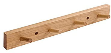 YZJSSL Portaoggetti in Noce, Appendiabiti A Parete con Gancio per Cappelli per Borse, Asciugamano, Ombrello, Colore Legno Scuro, 1 Pz-15.7inch Length