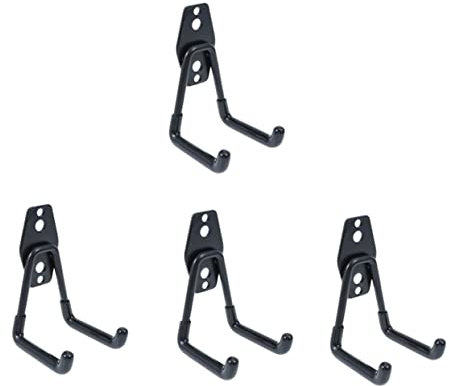 DOITOOL 4stücke Metallhaken Für Wandmontage Aus Robustem Eisenmaterial Mit Anti-slip-design Geeignet Für Ziegel Und Betonwände Als Garagenhaken Und Organizer Für Gartengeräte