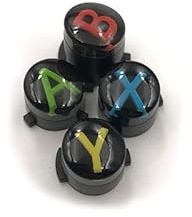 YANHAO [Video game parts] 10pcs Original Replacement ABXY Button Key Kit For Xbox One Elite Gamepad For Xbox One/S/X Controller Trigger [Replace] (Color : B-cai se)