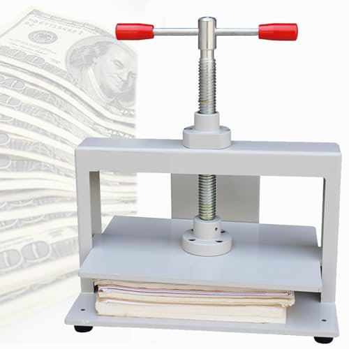 Spdazzleburst Buchbindepressmaschine, manuelle Buchglättungsmaschine, 1500 kg Druck, Buchbinder für Notizen, Rechnungen, Büro- und Schulwerkzeuge,A3