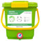 CreClean Kit de iniciación de compostador de interior para cocina de 8 litros para todas las estaciones