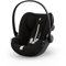 CYBEX Gold Babyschale Cloud G i-Size Plus, Inkl. Neugeboreneneinlage, Ab Geburt bis ca. 24 Monate, Für Kinder ab 40 cm bis 87 cm, Max. 13 kg, Moon Black