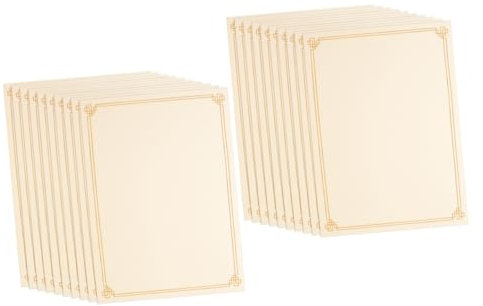 Tofficu 20pcs Honor Certificate Paper Blank School Diploma Paper Vertical Horizontal Format School Supplies