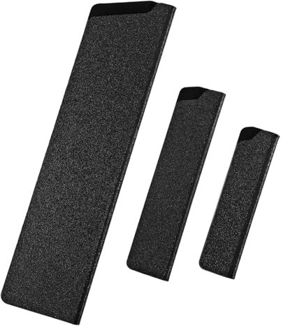 3PCS 10/13/22cm Chef Knife Sheath Universal Knife Edge Guard Set, Non-bpa Kitchen Knife Guards, Waterproof Abrasion Resistant Felt Lined Knives Cover Sleeves Knife Protectors, Gentle on Your Blades