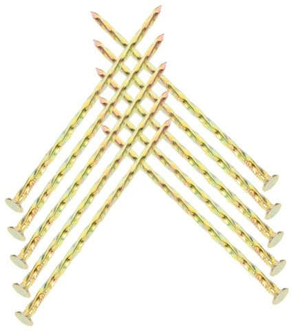 Clavos de Césped Espirales de 6 Pulgadas 10 Piezas, Acero al Carbono