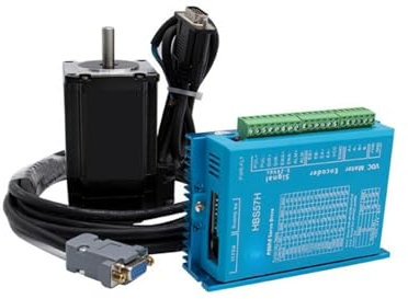 HHB8WL NEMA 23 Stepper Motor : 57 DC Motor 3N Closed-Loop servo Motor with Driver HBS57H(Black)