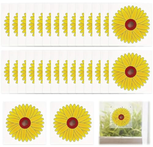 30 Pezzi Acchiappa Insetti, Trappola per Moscerini, Trappola Moscerini per Interni, Cattura Insetti, Trappole Adesive Insetti, Finestra Trappole per Mosche, Trappole Moscerini