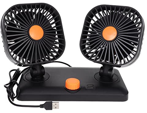 ROMISBABA Ventilateur Voiture USB et Durable Ventilateur de Refroidissement Pratique Compatible Chargeur Auto et PC Installation Simple pour Usage Intérieur et Extérieur