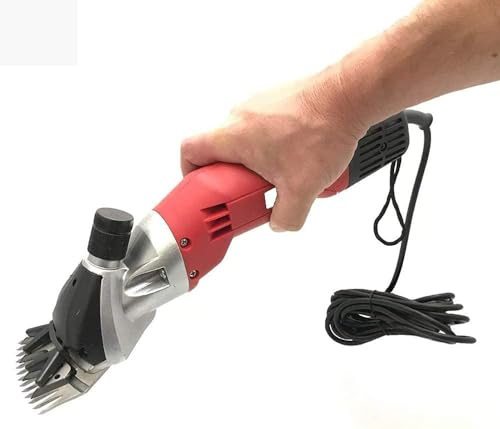 ZJFHEYUO Tondeuse à Moutons électrique 500 W, Tondeuse pour Animaux de Compagnie, Ciseaux à Laine électriques, Ciseaux pour Poils de Cheval, Tondeuse pour Animaux de Ferme, Lame à