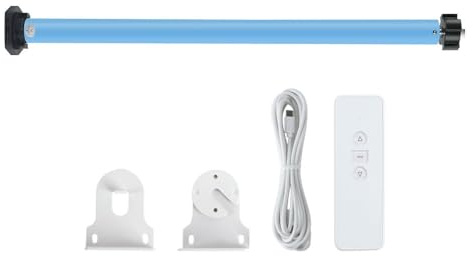 Zigbee Binds Motor Smart Recharable 38mm Roller Shutter Engineering,1.2N 5KG Motorized Tubular Blinds,Echo Voice work with Tuya Zigbee Hub,Homekit via Matter M1/M6 Hub (Motor+1chanel remote)