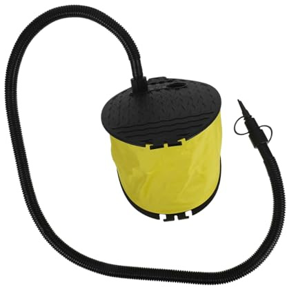 SAFIGLE Fußluftpumpe Balg-fußpumpe Für Luftmatratzen, Luftballons, Yogabälle, Matten, Campingausflüge, Einfach Aufpumpen Und Entleeren, Adapter Für Anschlüsse, Zum Mitführen