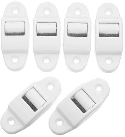 BESPORTBLE 6Pcs Roller Shutter Belt Guide with Internal Brush for Webbing Strap Maintenance, Plastic Belt Guide Cleaner Brush Set for Replacement and Friction Reduction, Suitable for Window