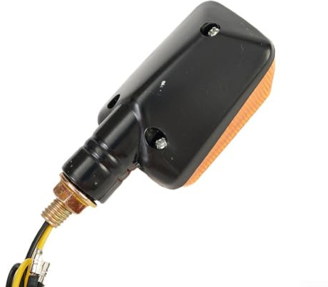 Yhenlovtt 4 Stück Motorrad Halogen Blinker Lichter 12V Schwarz Getönt Vorne und Hinten Blinker für Motorrad Roller Quad ATV Fit