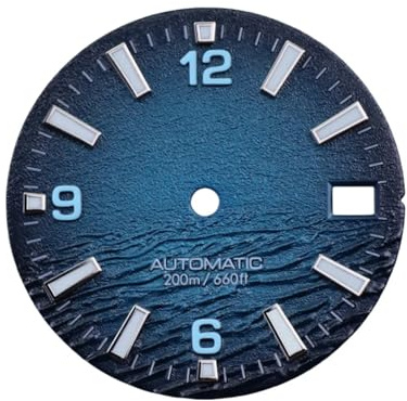 Reloj de Buceo Estilo mar de 28,5mm, Esfera de Corona 3 o 8 con Lume C3 Bgw9 for Movimiento Seik Nh35 NH34 Skx007 Mod, 1 ud.