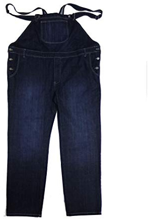 Abraxas Jeans Latzhose in Herrenübergröße, stonewash-blue