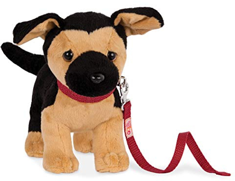 Our Generation - Posable Deutscher Schäferhund Welpe - 46 cm Puppe Zubehör - Deutscher Schäferhund Plüschtier - Plüschhund Haustier - Vorgetäuschtes Spiel - Spielzeug für Kinder ab 3 Jahren