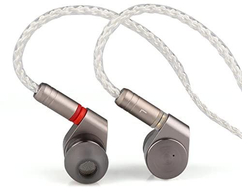 Linsoul TIN Audio T2 HiFi 2DD Doppia unità dinamica in auricolare Cuffie Bass DJ in metallo, 3,5 mm