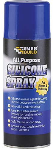2 x EVBSILSPRAY All Purpose Silicone Spray 400ml