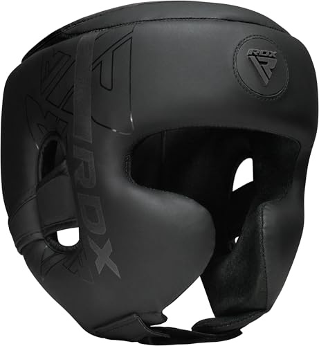 RDX Headguard for Boxing, MMA Training, Adjustable Padded KARA Head Guard for Cheeks Forehead and Ear Protection, Adult & Kids Headgear Muay Thai Kickboxing Sparring Martial Arts Taekwondo Helmet