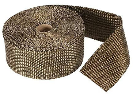 Ruban D'échappement, Rouleau de Ruban de Protection Thermique de 10 M avec 10 Serre-câbles en Acier Inoxydable (Noir) pour Motos de Voiture, 10 M X 50 Mm, Résistant à la Chaleur