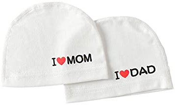 FOMAISELF Baumwollmütze für Neugeborene, Krankenhausmütze für Babys, Jungen, Mädchen, Turban, Hüte, weiche Beanies, 2er-Pack